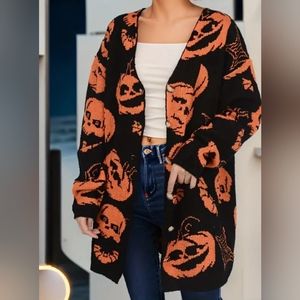 Pumpkin Long Cardigan size L